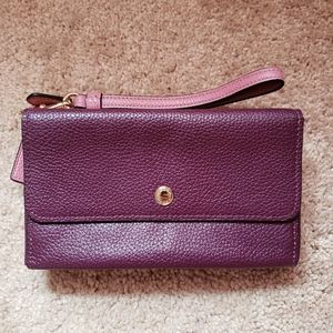 Coach Triple Zip Wristlet Wallet
